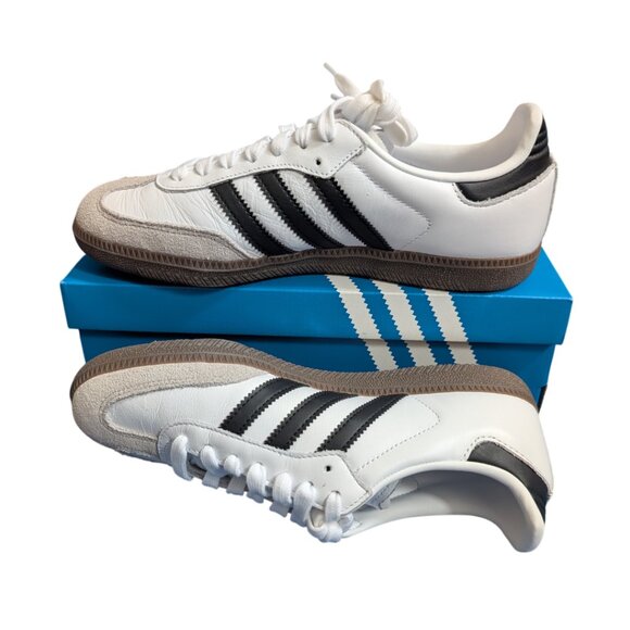 ADIDAS Samba OG Shoes NWT Cloud White/Black Men's 6.5/Women's 7.5 - Picture 3 of 7